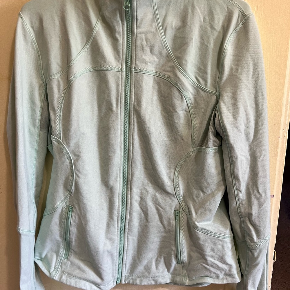 Lululemon Forme Jacket Lightweight mint Green Zip Up Activewear Casual Travel 12